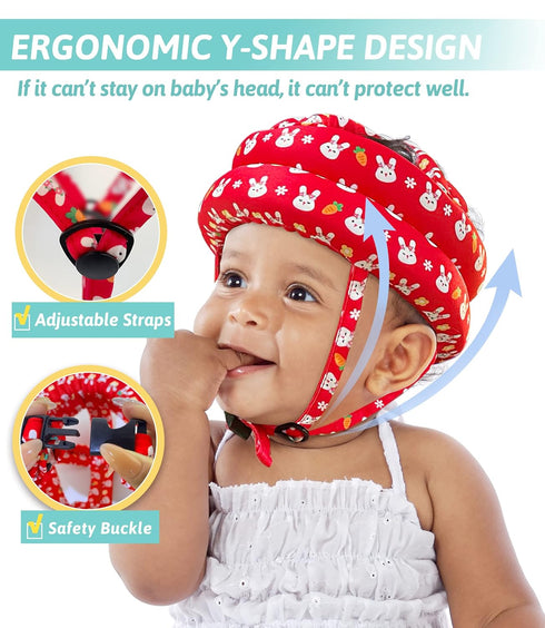 Baby Helmet for Crawling, Walking Head Protector for Infant Safety, Soft Cushion Headguard for 1-2 Years