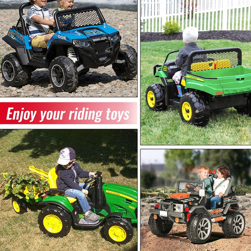 Power Wheels Adapter for Milwaukee M18 Battery: Compatible with Peg-Perego Children Ride-on Car, 12AWG Wire with 40A