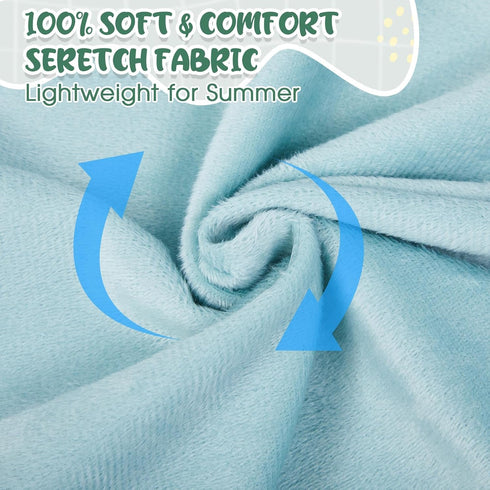 Hahafelt 3 55"x31" Pcs U-Shaped Pregnancy Pillow Cover, Cotton Maternity, Soft Breathable Fit for Body