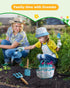 Set Grenebo Kids Gardening Toys, Quality Garden Tool Kit for Kids and Toddlers, Includes Two Shovels, Garden hat,Rake