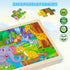 6 Packs 4-6, 60 3-5, 2 3 4 5 6 7 8 Wooden Puzzles for Kids Ages Piece Wood Dinosaur Animals Jigsaw Puzzles for Toddlers