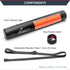 Quiver Time Black XL Orion Playmat Tube, TCG MtG Playmat Case with Waterproof Zipper, Fits 14" and 15" playmats