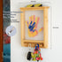 Family Handprint Kit & Key Holder DIY Eco-Friendly Bamboo Keepsake Kit with Non-Toxic Paints, Personalized Baby Gifts