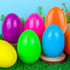 12 6 Inch PCS Jumbo Easter Eggs Colorful Giant Plastic Easter Eggs Fillable Large Suprise Egg for Easter Themed Hunt