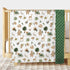 Buerhanerry 30"x40" Woodland Baby Blanket for Girls Boys, Soft Double Layer Minky with Dotted Backing, Forest Animals