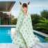 (3-8Years,27.5"X54"), VOOVA & MOVAS Kids Bath Towel with Elk Hood Absorbent Thick Cotton Towel Wrap for Pool | Swim |