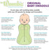 Woombie 14-19 lbs Original Baby Swaddling Blanket - Self-Soothing, Cotton Baby Swaddle with Zipper - Wearable Newborn