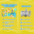 utoyz Set 18 Summer 1+ Splash & Sand Adventure Beach Toys for Toddlers with Pcs Stacking Cups, Watering Can, Bucket