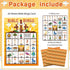 FLYAB Bible Bingo Game for Kids Adults 26 Players Christian Bible Bingo Card Religious Bible Bingo Game Activities for Family Vacation Bible School Sunday Church Family Open Day Holiday Supplies