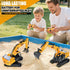 13 3-5 4-7 8-12 2.4Ghz Shemira Remote Control Excavator, Channel RC Excavator Toy for Boys Year Old, RC Construction