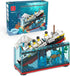 Titanic Sink and Break in Half Toy Building Blocks, Titanic Cruise Ship Model Toy, 247 PCs Kit