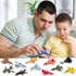 Playset, Set 12, ArtCreativity Diecast Jet Toy of Fighter Jet Toys in Assorted Colors and Designs, Great Birthday Party