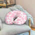 Nursing Pillow Cover Pink Cow Breast Feeding Pillows for Babies Boys & Girls Soft Breathable Nursing Pillow Case U