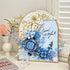 SUNHABI Set Flower Building for Adults, Crescent Moon Botanical Art Display, Creative Floral Home Dcor for Table
