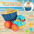 Summer Elovien Beach Sand Toys, Large Dump Truck with Bucket, Sandbox Construction Toy Sand Castle Building Kit