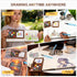 Drmukie Set 15-Color Set Mini Watercolor Paint All-in-One Walnut Wood Travel Watercolor Kit with Crossbody Bag Paint