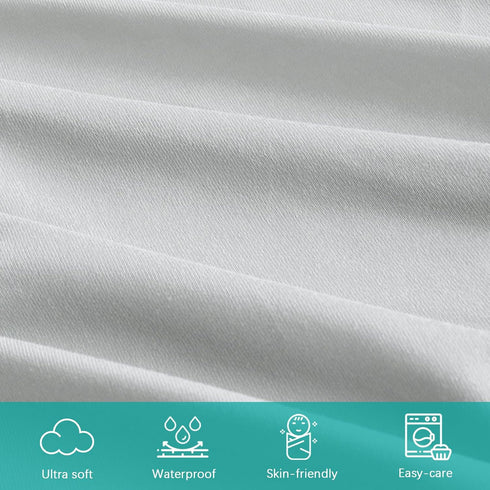2 Pack 32"x16" Changing Pad Cover Waterproof, Diaper Change Table Sheets for Baby Boys Girls, Fitted Cradle Sheets