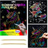 BAOXUE Scratch Art for Kids, Rainbow Scratch Paper Art Set, Scratch Coloring Book,Arts