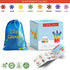 Clip Connect 100 Pieces, Diameter 1.5", Interlocking Solid Plastic Building Blocks Set for Early STEM Education