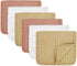 NUEUAP Muslin Burp Cloths Soft and Breathable Burp Cloths Baby Girl 6 Pack