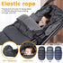 Orzbow Universal Footmuff for Stroller - Winter Warm Bunting Bag, Waterproof Coral Fleece Lined for Toddler