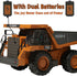 OrgaNatureQueen 9-Channel 3-5 4-7 8-12 2026 RC Dump Truck with Lights and Sound, Remote Control Construction Vehicles