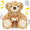 Recordable Bear with Voice - 12 Inch Brown Stuffed Animal for Baby Shower & Birthday Gifts with Picture Messages
