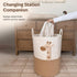 20"x15" Baby Laundry Basket & Nursery Hamper Large Giraffe Baby Hamper for Nursery Decor, Tall Woven Rope Dirty Clothes