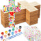 PullCrease 37 Pcs Christian Easter Crafts for Kids Religious DIY Wooden Crosses