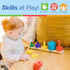 Melissa & Doug Stack and Sort Board - Wooden Educational Toy for age 2+ with 15 Solid Wood Pieces