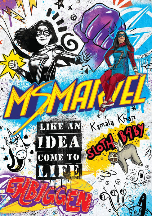 Buffalo Games - Marvel Ms. Marvel 500 Piece Jigsaw Puzzle for Adults, Perfect for Game Nights, 21.25 x 15.00