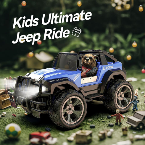 DE42 Cars,1:18 80 2.4Ghz DEERC Remote Control Car RC Racing Scale Min Play LED Light Auto Mode Off Road RC Trucks
