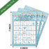Blue Shower Bingo Game, Party Games with 24 Players, Family Activities, Bingo Cards for Party Supplies, Party Favors Gifts for Young Adults - blue06