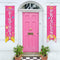 Sumind Princess Birthday Pink Decorations, Royal Door Banner Photo Backdrop for Girl Women Theme Party Baby Shower