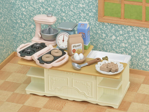 Set Sylvanian Families Island Kitchen Furniture - EPOCH