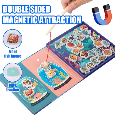 Magnetic Fishing Game for Kids 3-8 - Perfect Travel Toy for Toddlers, Fun Road Trip & Airplane Activity Essentials