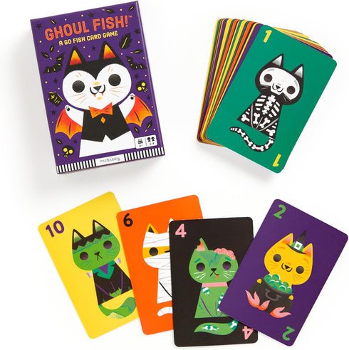 Mudpuppy Ghoul Fish! – A Spooky Ghost Cat Version of Classic Kids Go Fish Card Game