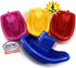 (11") Set 4 Pack Matty's Toy Stop Plastic Nesting/Stacking Tug Boats Red, Blue, Pink & Yellow Gift Bundle, Perfect