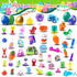 Ulosharky 225Pack Prefilled Easter Eggs with Toys Inside for Easter Egg Hunting Basket Stuffers, Surprise Plastic Eggs