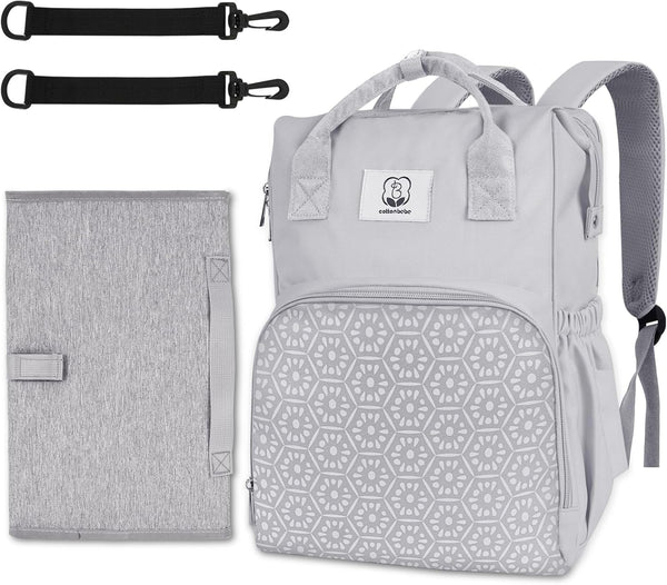 Diaper Bag with Changing Pad, Large Baby Bags Backpack with Stroller Straps
