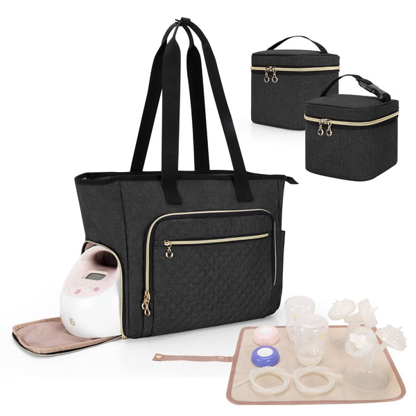 LUXJA Breast Pump Bag Compatible with Spectra S1 and S2 (with a