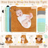 Sublaga 15 5 10 Set, 32 32 Inch Pcs Baby Bath Towels- x Hooded Baby Towels and x Baby Washcloths x Hooded Toddler Towel