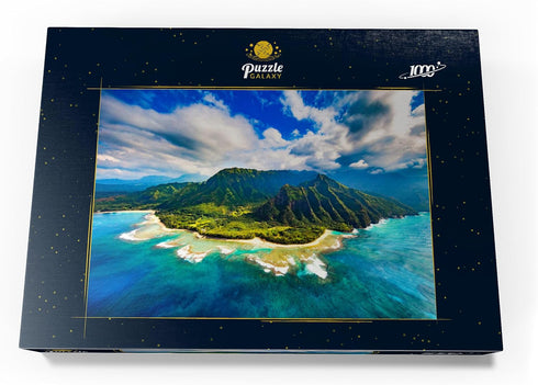 MyPuzzle Aerial View of Na Pali Coast Kauai Hawaii - Premium 1000 Piece Jigsaw Puzzle for Adults