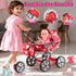 HuceePlay Set 3-5, 12.5" 2 Sets Playset 3 4 5 Baby Doll Stroller for Toddler Girls A Babydoll with Baby Doll