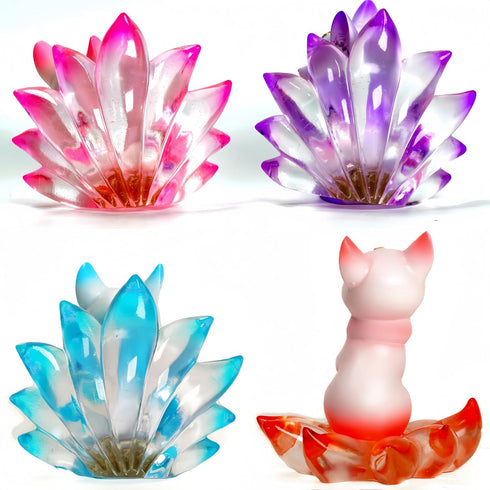 Nine-Tailed Fox Mystery Box Action Figure Toys, Random Design Cute Collectible Toys for Birthday Gifts