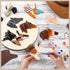 24 Geelin Pcs Wooden Horse Craft Western Ornament Unfinished Wooden Cutouts Horse Painting Kit Unicorn Ornament DIY