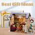 Kisoy Romantic and Cute Dollhouse Miniature DIY House Kit Creative Room Perfect DIY Gift for Friends,Lovers