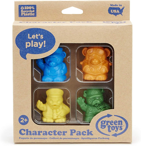 (4 Pack) Green Toys Character Toy Figure