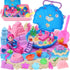 G.C Ocean Mermaid Sensory Bin for Girl Kid Toy, 2lb Play Sand/Large