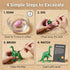 24 Pack 3+ Colorful Dinosaur Eggs Excavation Kit with Learning Cards - Dino Dig STEM Science Toy for Kids - Easter